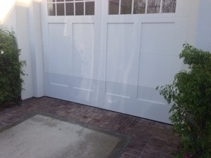 White Two Door Garage