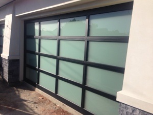 Frosted glass garage