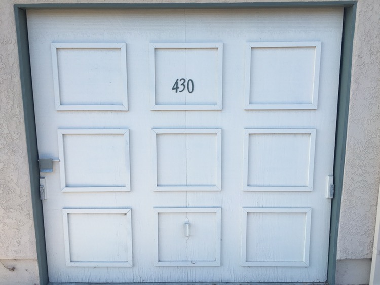 New Garage Door Install in Anaheim (Before)