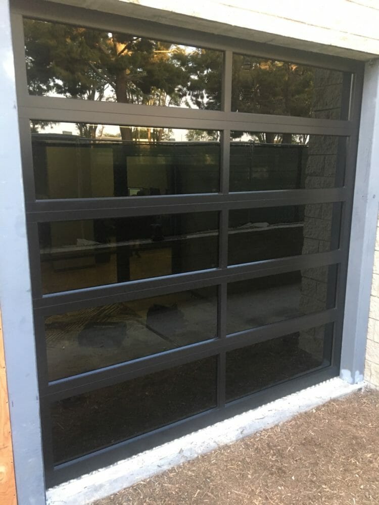 Tinted Glass Door Installation In Costa Mesa CityScape Garage Doors