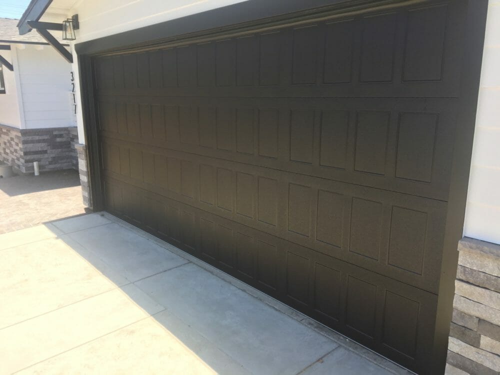 chi-black-shaker-door-installed-in-costa-mesa-cityscape-garage-doors