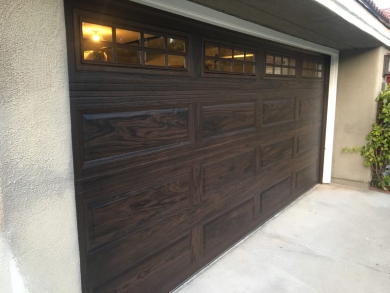 CHI Walnut, Color Garage Door Installed In Irvine - Img 4253 768x576