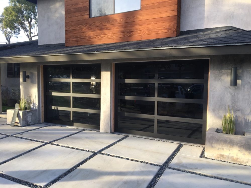 New Glass Garage Doors Installed in Costa Mesa Orange County
