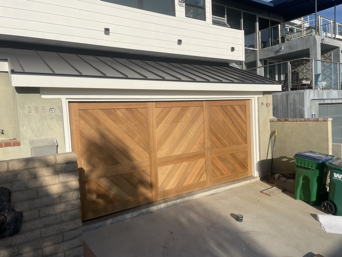 Laguna Beach Custom Wood Garage Door